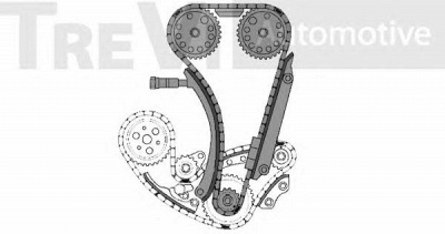 TREVI AUTOMOTIVE kc1040 -  Комплект цепи привода распредвала